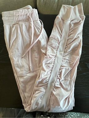 lululemon athletica Light Pink Ruched Lined Dance Studio Pants